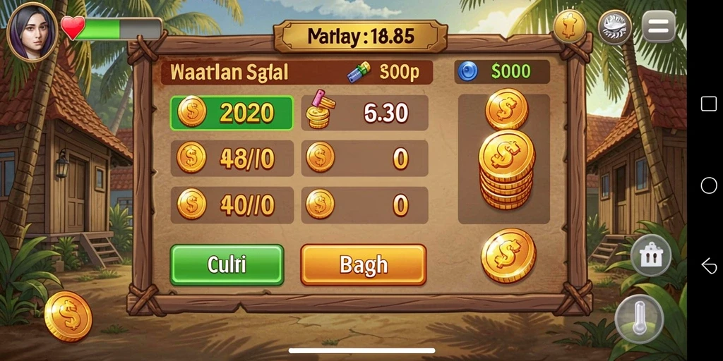 Screenshot menampilkan karakter utama dalam aksi.