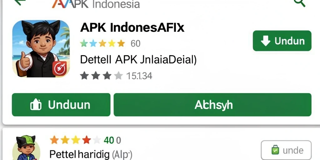 Screenshot menunjukkan wajah antarmuka aplikasi yang menarik.