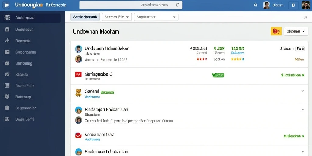 Tampilan antarmuka yang menarik dan modern.