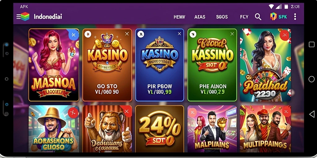 Tampilan awal yang menarik dengan menu interaktif.