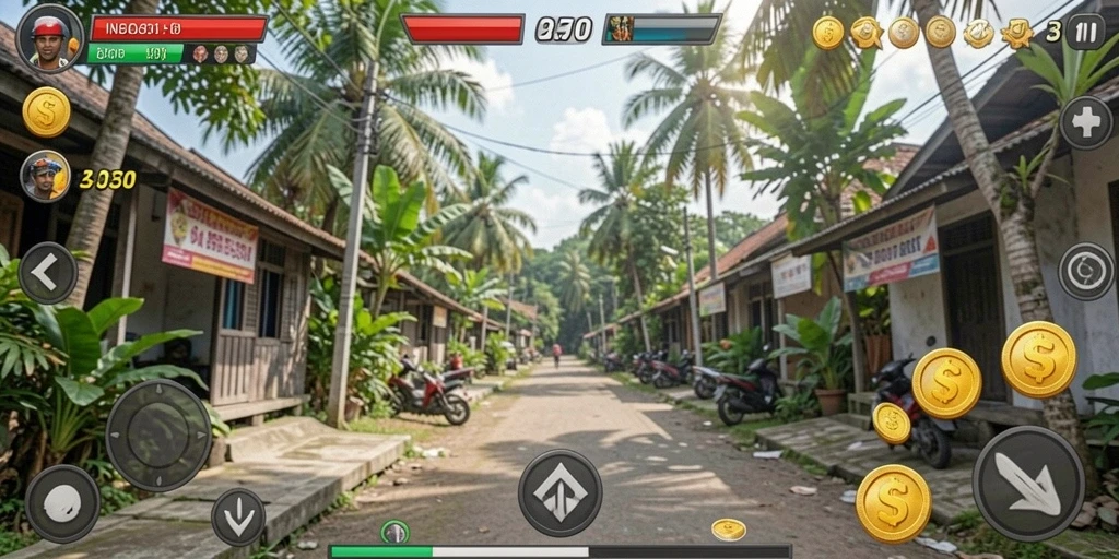 Tampilan menu yang mudah dinavigasi.