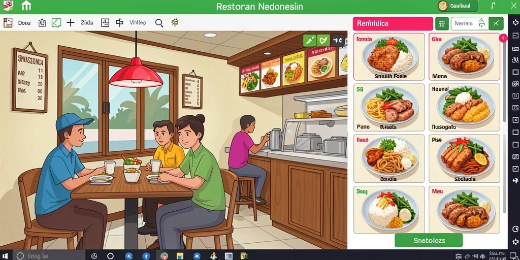 Tampilan antarmuka yang intuitif dan menarik.